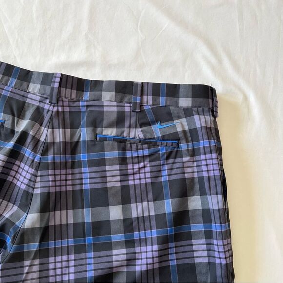 Nike NWT golf tour performance dri fit plaid shorts men size 40 standard fit - Picture 3 of 5